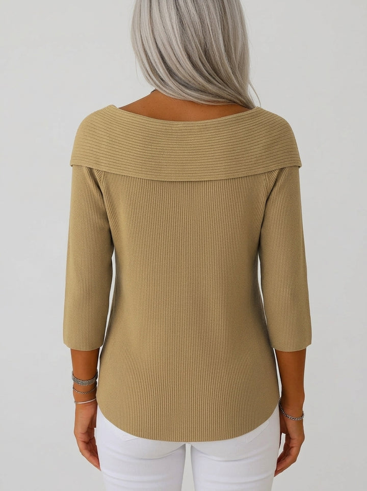 Geneviève | Blouse en Côtelé Élégante avec Nœud