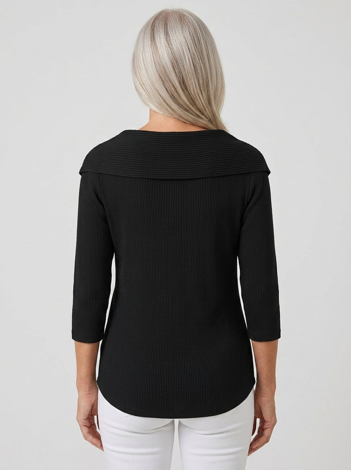 Geneviève | Blouse en Côtelé Élégante avec Nœud