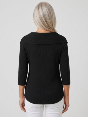 Geneviève | Blouse en Côtelé Élégante avec Nœud