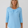Geneviève | Blouse en Côtelé Élégante avec Nœud