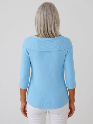 Geneviève | Blouse en Côtelé Élégante avec Nœud
