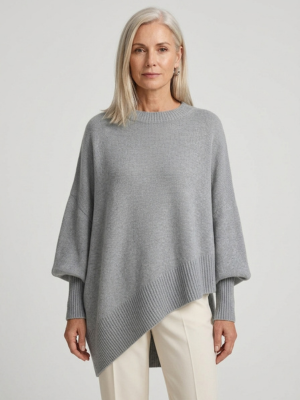 Marguerite | Doux Pull Poncho Oversize en Tricot