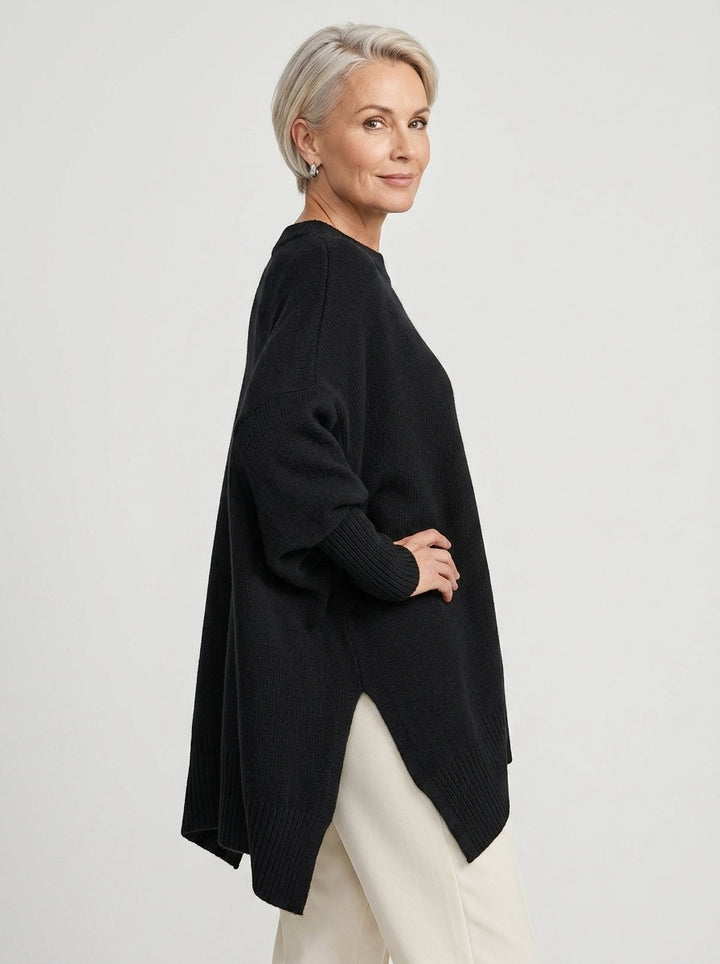 Marguerite | Doux Pull Poncho Oversize en Tricot