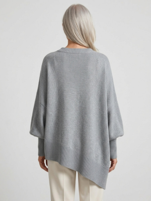 Marguerite | Doux Pull Poncho Oversize en Tricot