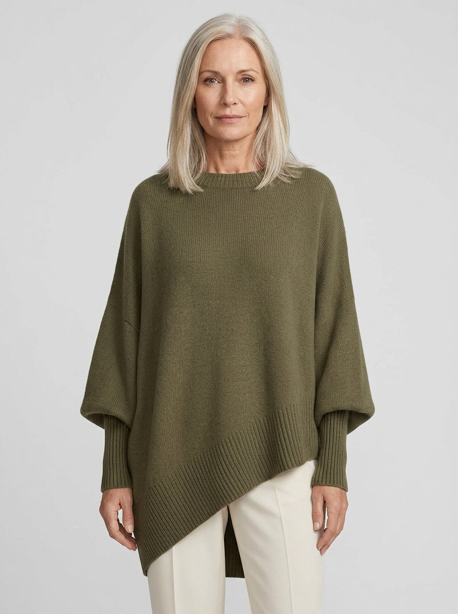 Marguerite | Doux Pull Poncho Oversize en Tricot
