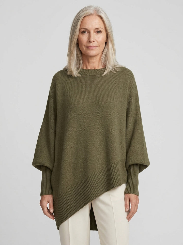 Marguerite | Doux Pull Poncho Oversize en Tricot