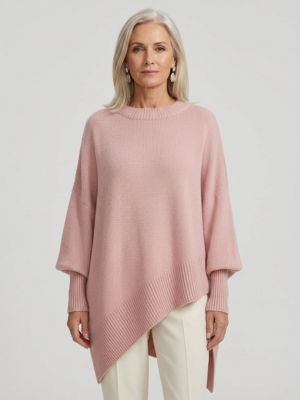 Marguerite | Doux Pull Poncho Oversize en Tricot