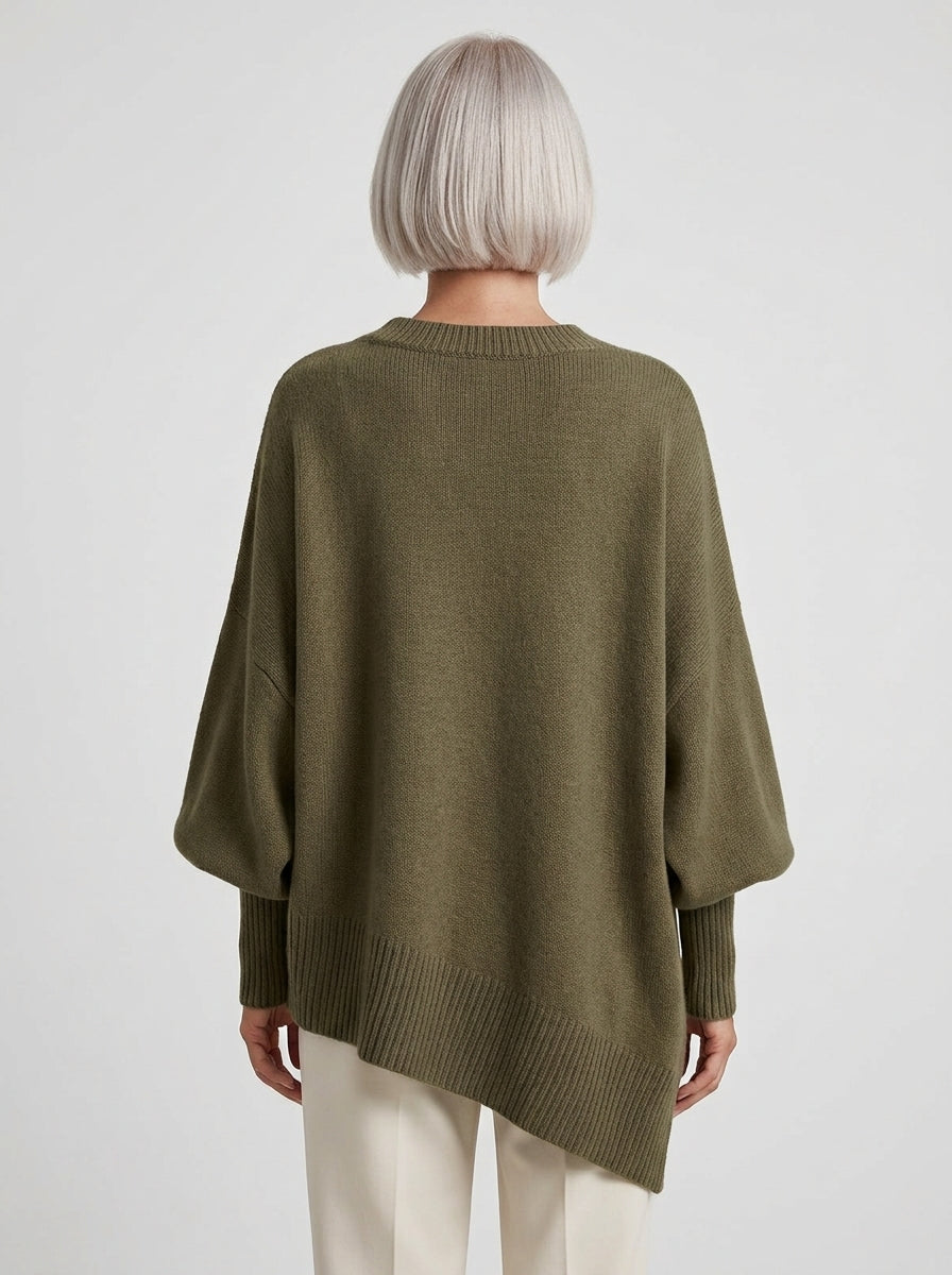 Marguerite | Doux Pull Poncho Oversize en Tricot