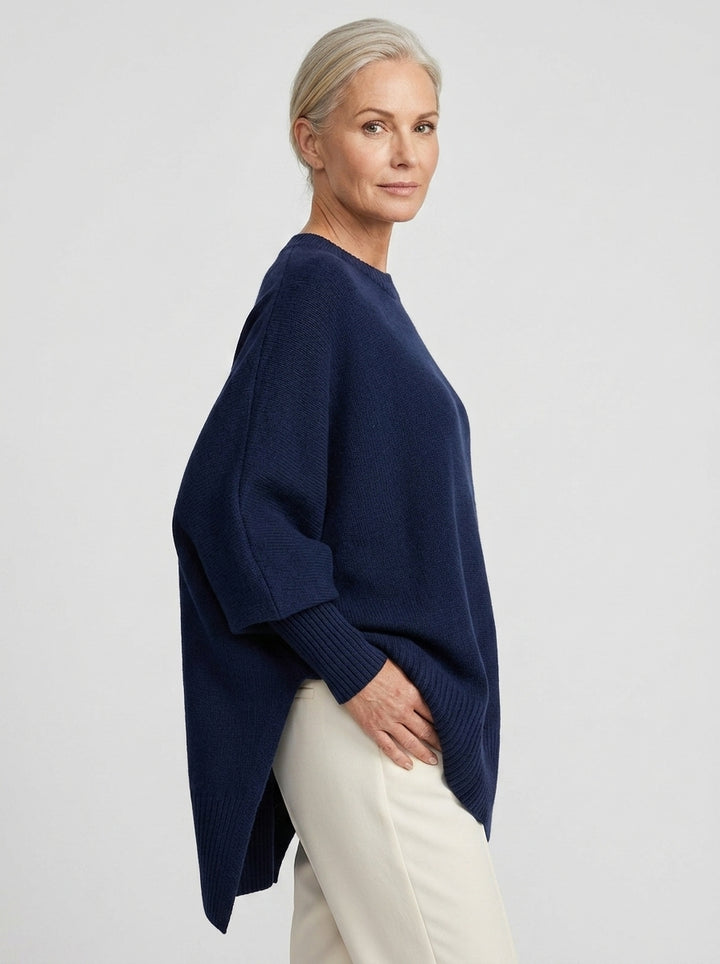 Marguerite | Doux Pull Poncho Oversize en Tricot