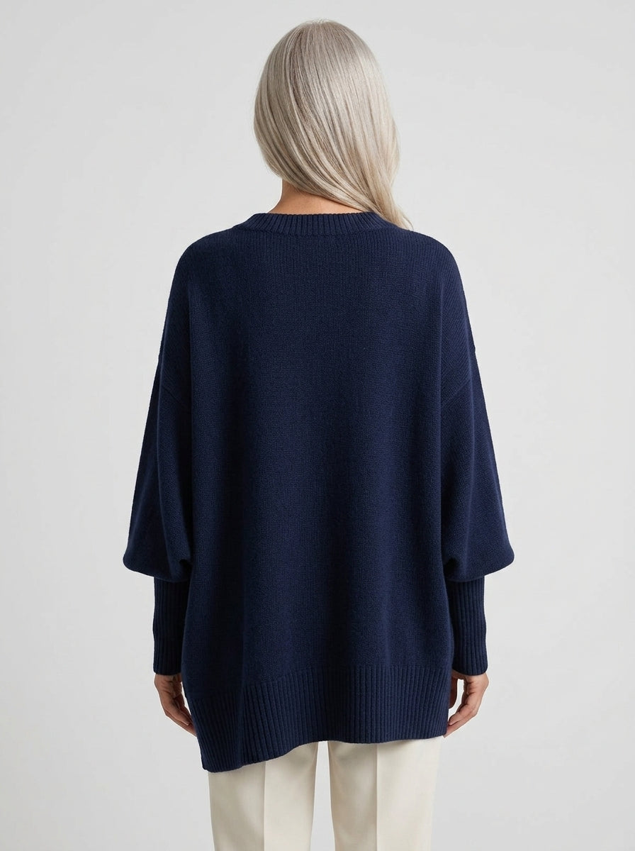 Marguerite | Doux Pull Poncho Oversize en Tricot