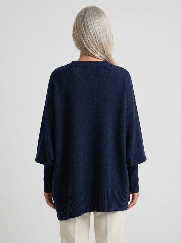 Marguerite | Doux Pull Poncho Oversize en Tricot