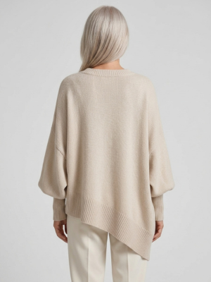 Marguerite | Doux Pull Poncho Oversize en Tricot
