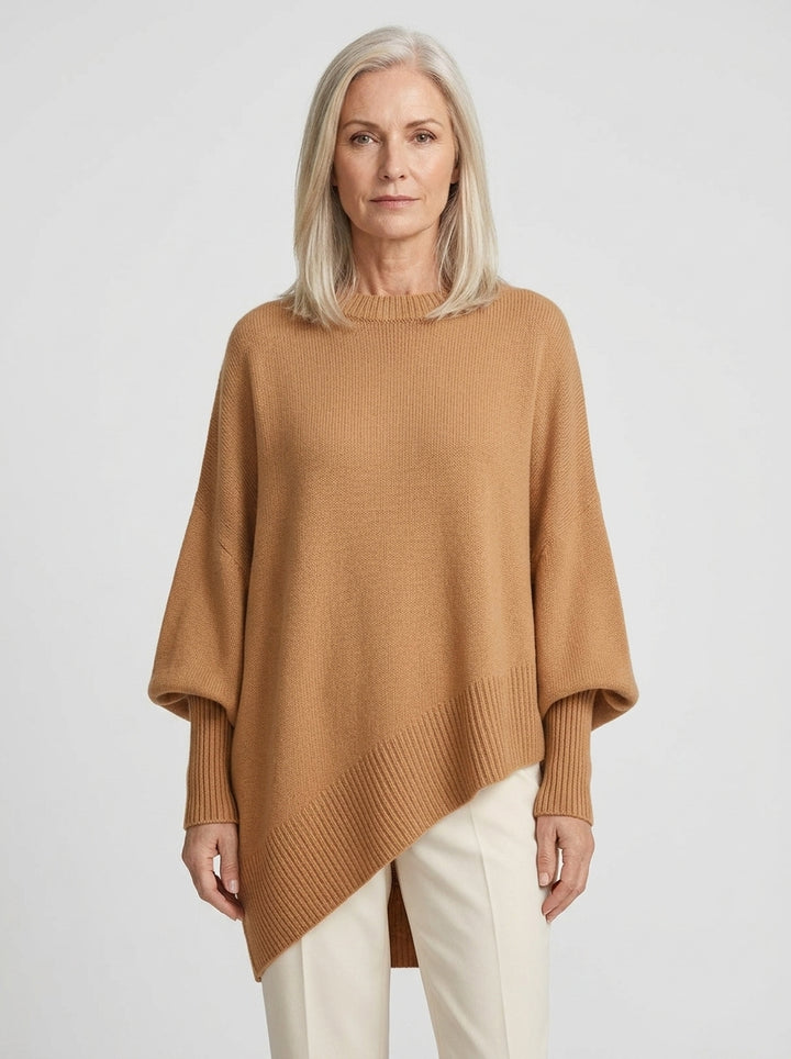 Marguerite | Doux Pull Poncho Oversize en Tricot