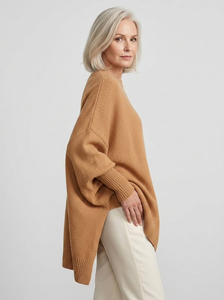 Marguerite | Doux Pull Poncho Oversize en Tricot