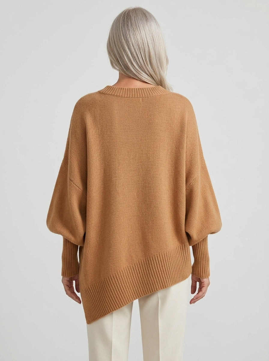 Marguerite | Doux Pull Poncho Oversize en Tricot