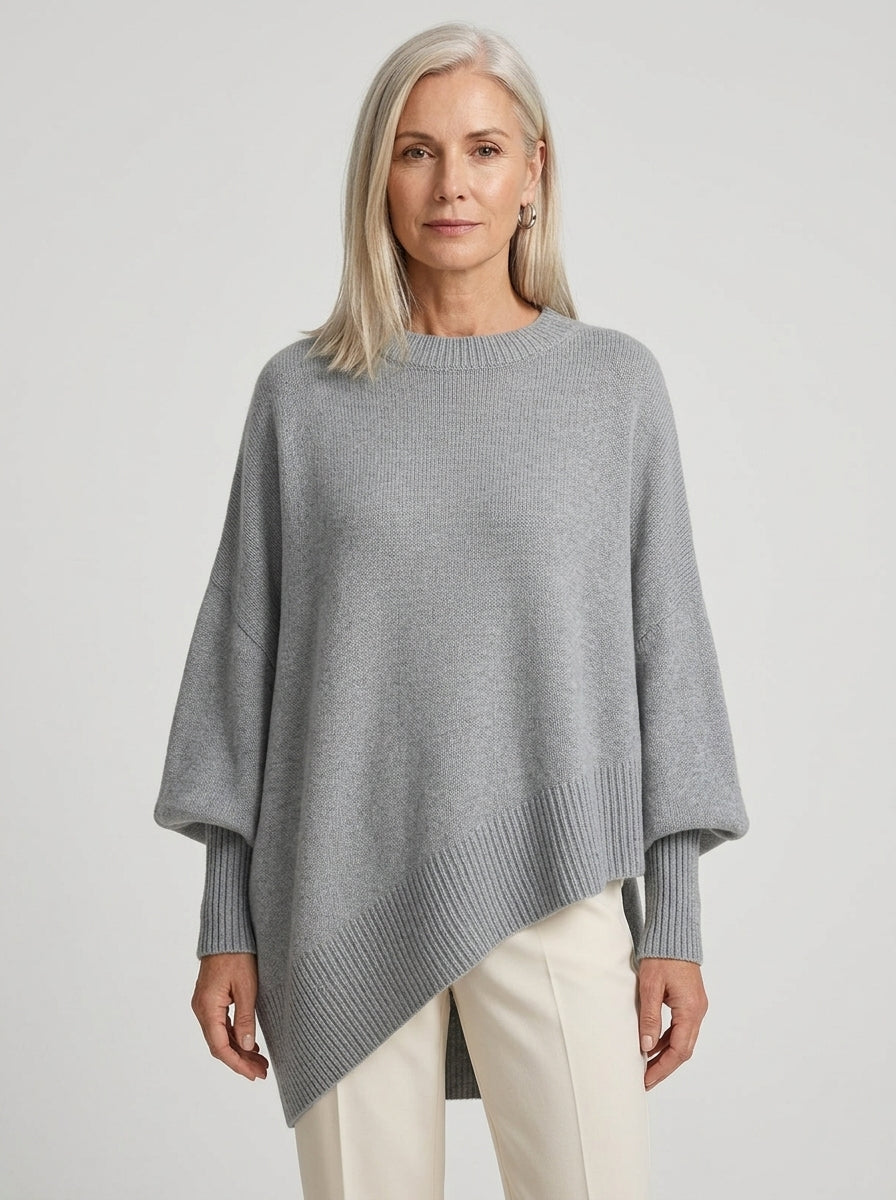 Marguerite | Doux Pull Poncho Oversize en Tricot