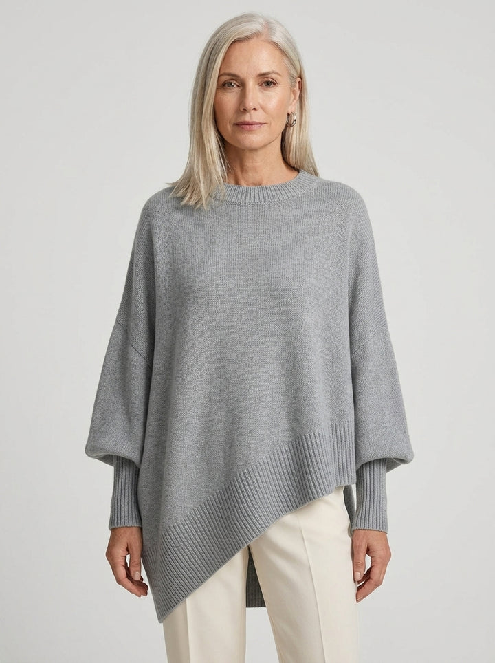 Marguerite | Doux Pull Poncho Oversize en Tricot