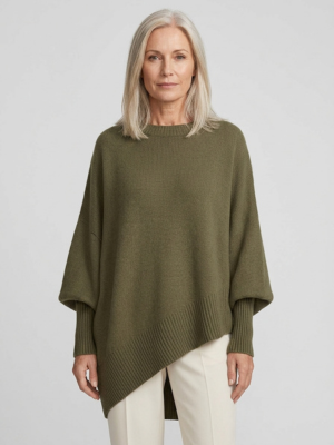 Marguerite | Doux Pull Poncho Oversize en Tricot