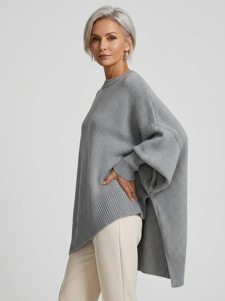 Marguerite | Doux Pull Poncho Oversize en Tricot