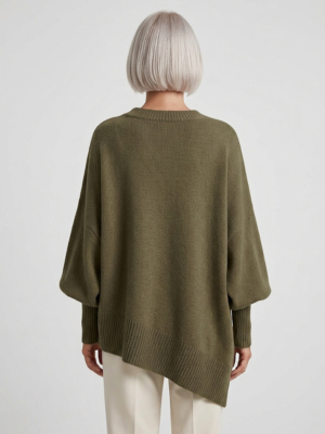 Marguerite | Doux Pull Poncho Oversize en Tricot
