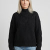 Hortense | Pull Col Montant en Grosse Maille Torsadée