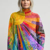 Joséphine | Pull Col Roulé Coloré à Motifs