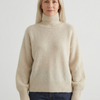 Colette | Pull Oversize Col Roulé en Tricot Doux
